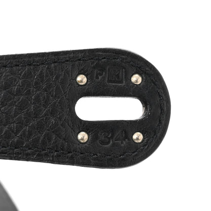 Hermes Taurillon Clemence Lindy 34 Black 7 of 12