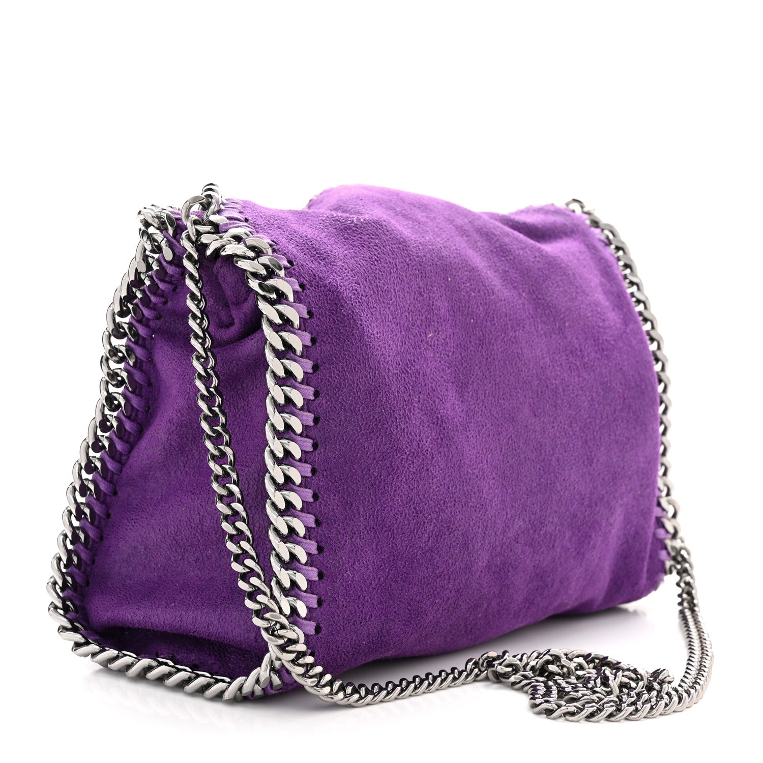 Stella McCartney Shaggy Deer Mini Falabella Tote Bright Purple 3 of 11