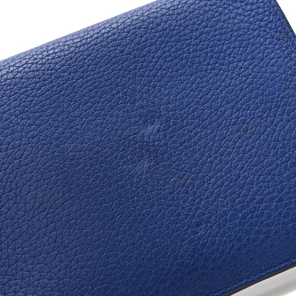 Hermes Togo Dogon Duo Wallet Bleu Electrique 12 of 12