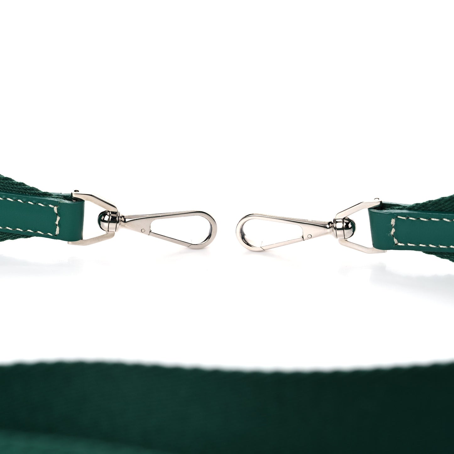 Canvas Calfskin Adjustable Shoulder Strap Green