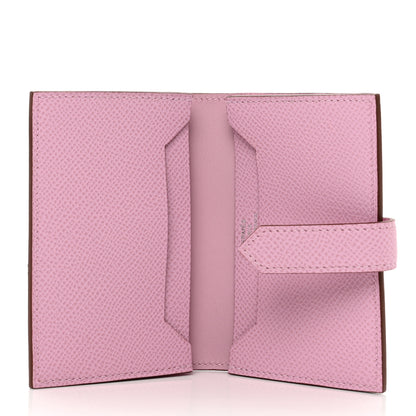 Hermes Epsom Bearn Card Holder Wallet Mauve Sylvestre 4 of 6