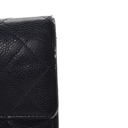 Chanel Caviar Quilted Large Flap Wallet Black 10 of 14