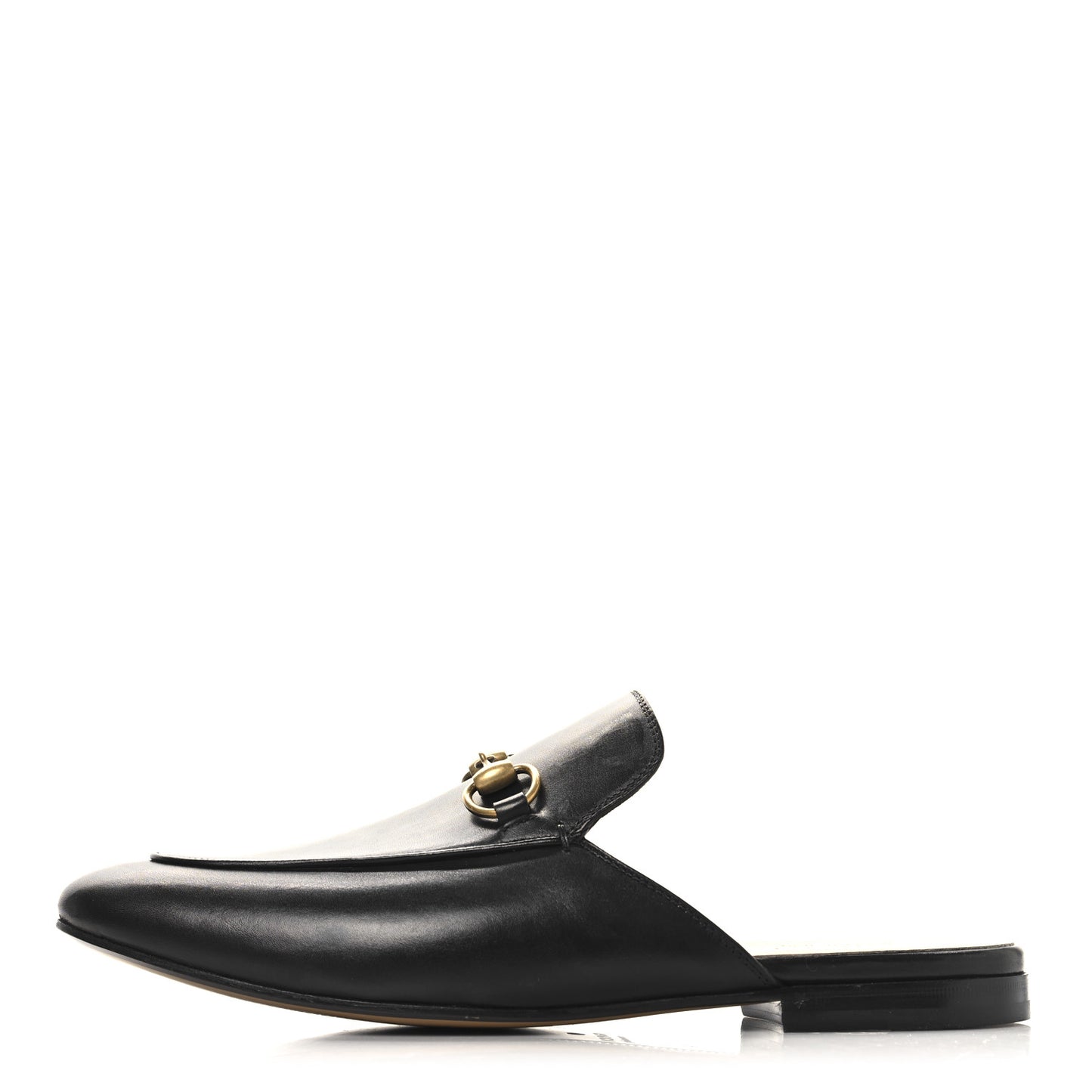 Calfskin Mens Princetown Slippers 8.5 Black
