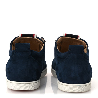 Christian Louboutin Suede Spiked Fav Fique Mens Sneakers Navy 46.5 6 of 10
