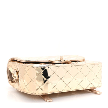 Chanel Mirror Calfskin Metallic Calfskin Quilted Hollywood Boulevard Backpack With Coin Purse Gold 5 of 12