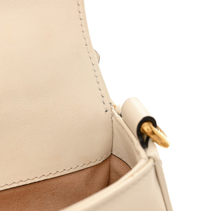 Gucci Calfskin Matelasse Mini GG Marmont Top Handle Shoulder Bag White 11 of 16