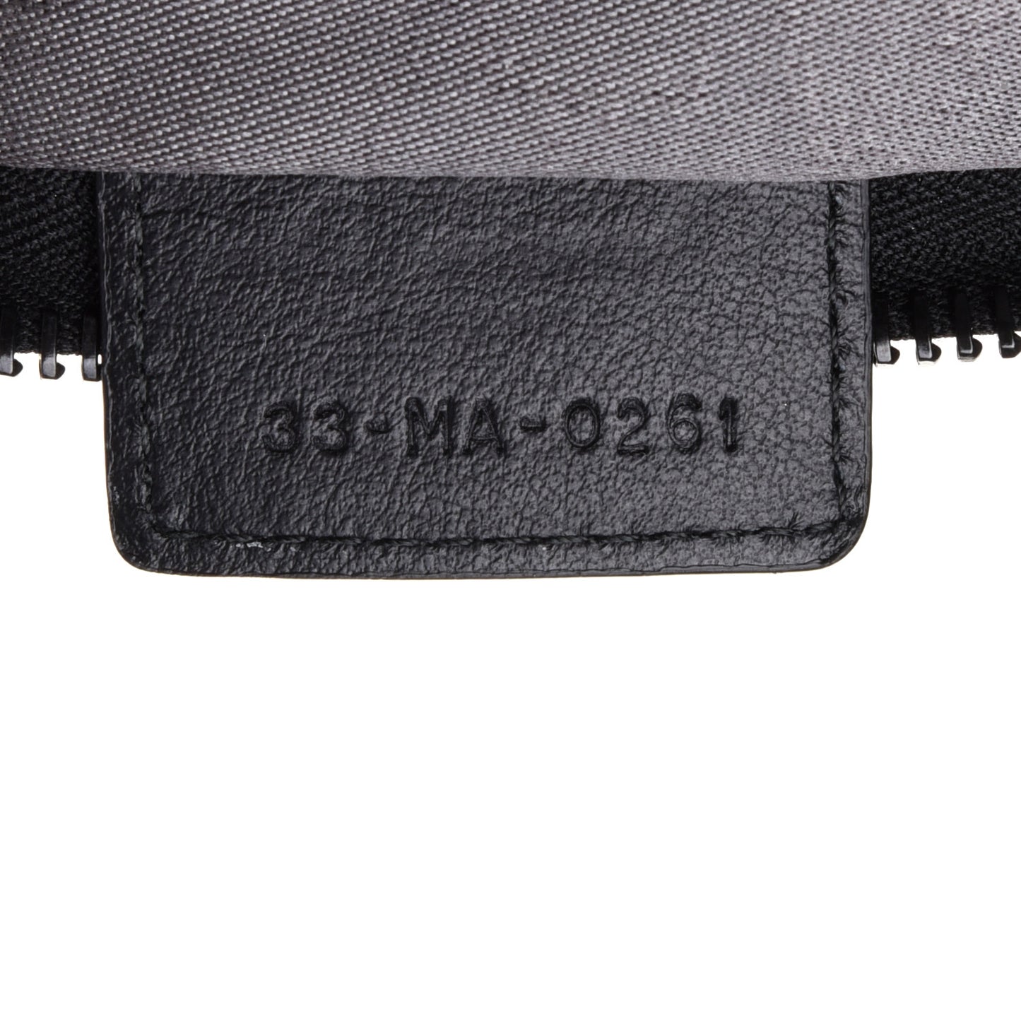 Canvas Embroidered Mizza Diortravel Zipped Pouch Black Grey
