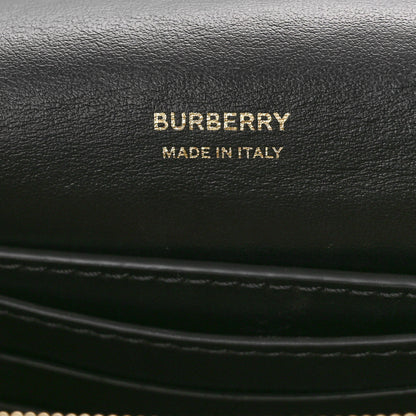 Burberry Cashmere Hackberry Check Note Medium Crossbody Bag Black 6 of 10
