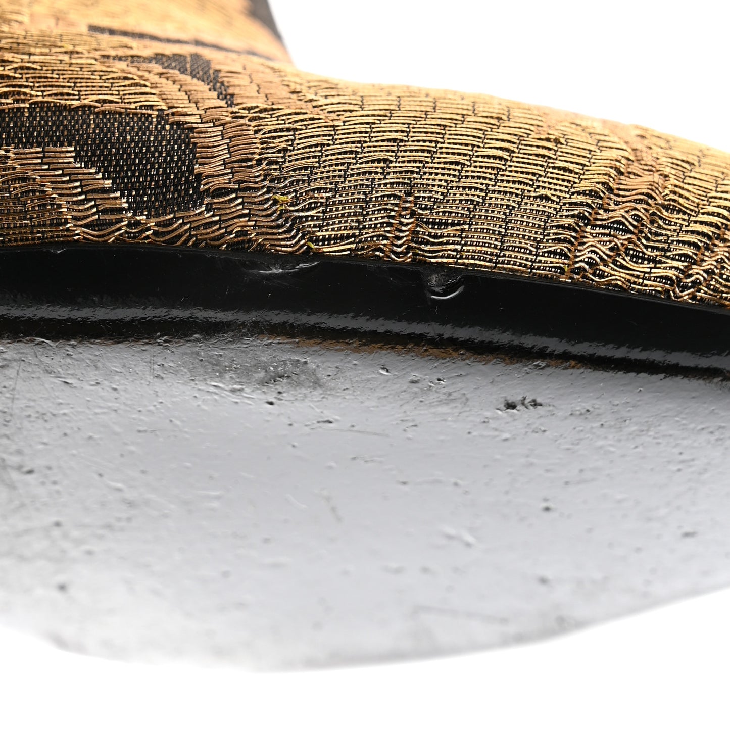 Jacquard Silhouette Ankle Boots 39 Gold Black