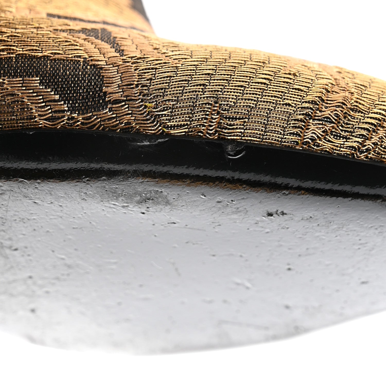 Louis Vuitton Jacquard Silhouette Ankle Boots 39 Gold Black 8 of 9