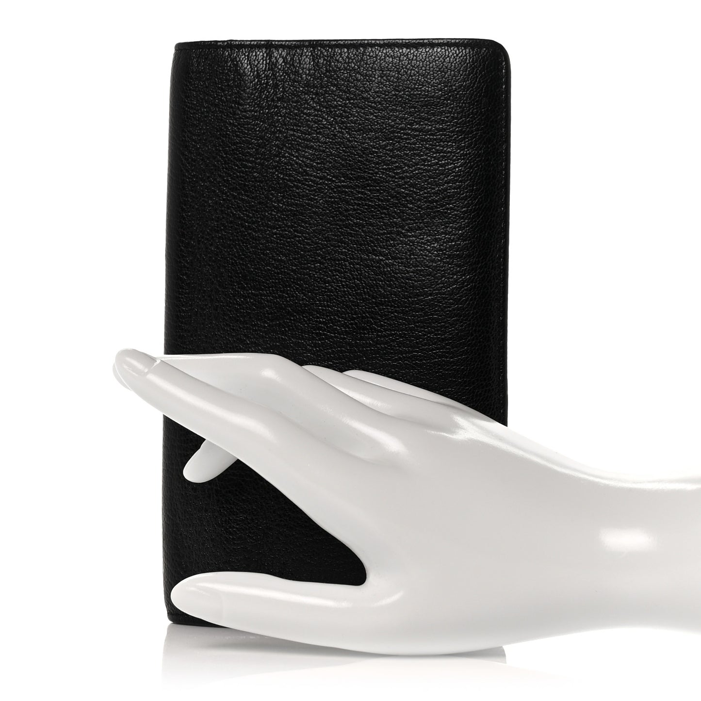 Goatskin CC Yen Wallet Black