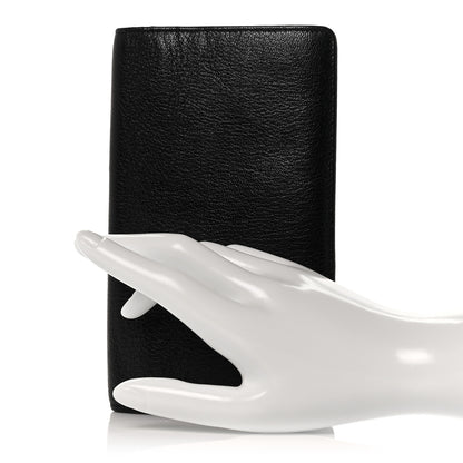 Chanel Goatskin CC Yen Wallet Black 2 of 8