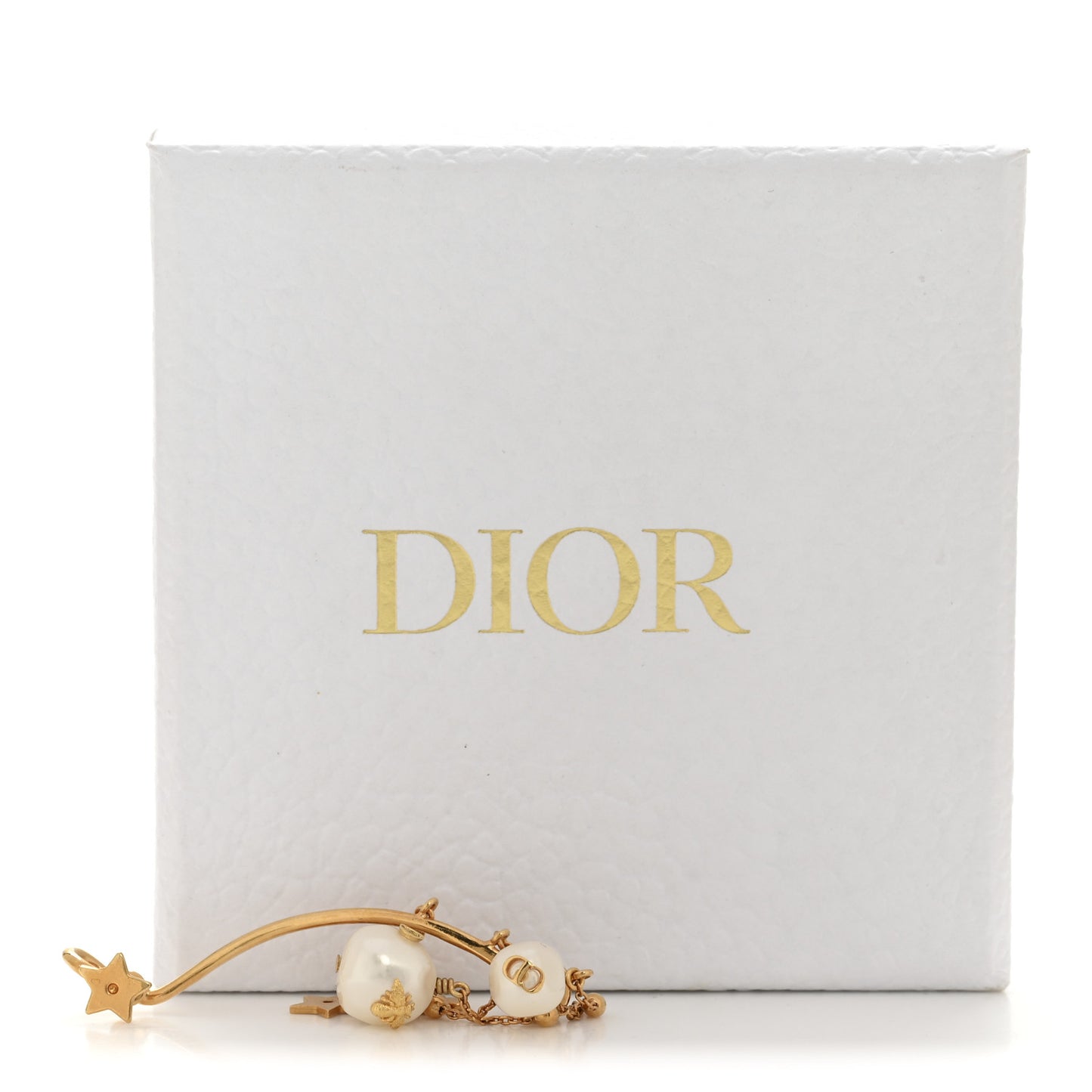 Pearl Perles De Desir Ear Cuff Gold White