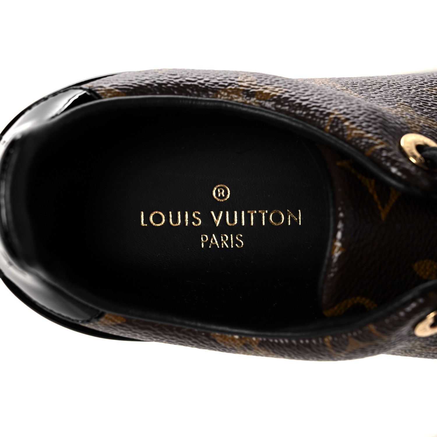 Louis Vuitton Patent Monogram Frontrow Sneakers 35 7 of 7
