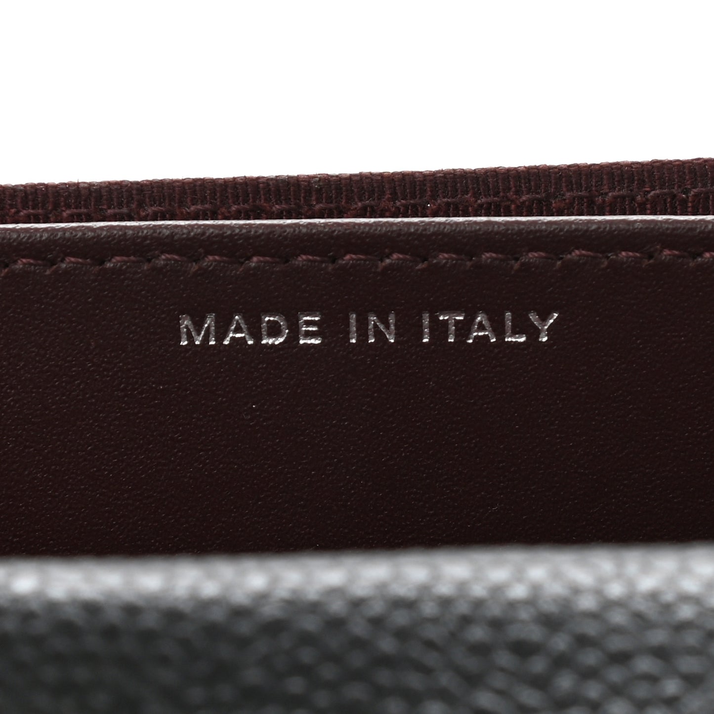 Caviar Quilted Flap Card Holder Wallet Black