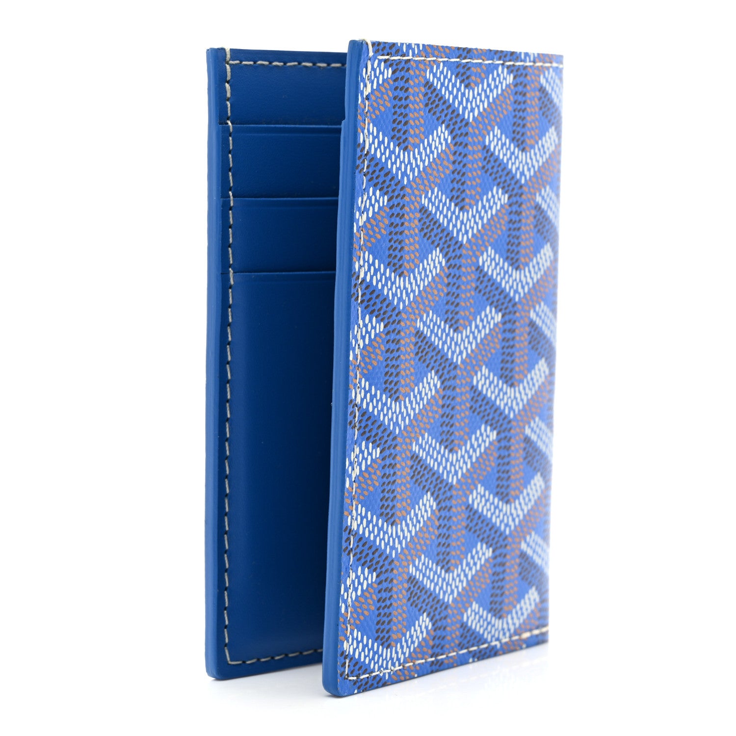 Goyard Goyardine Saint Pierre Card Holder Blue 3 of 7