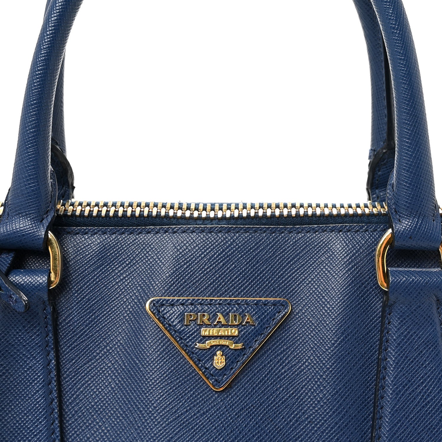 Prada Saffiano Lux Medium Promenade Tote Bluette 7 of 9
