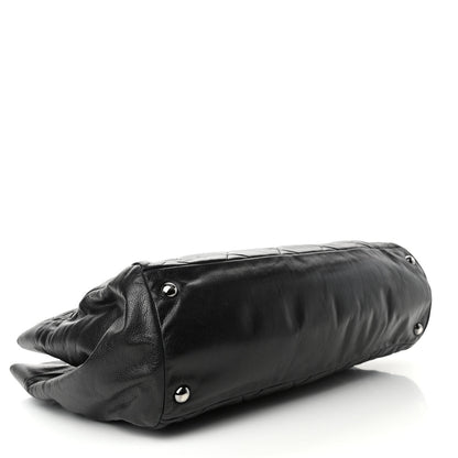 Chanel Soft Caviar Quilted Large Cells Tote Black 3 of 4
