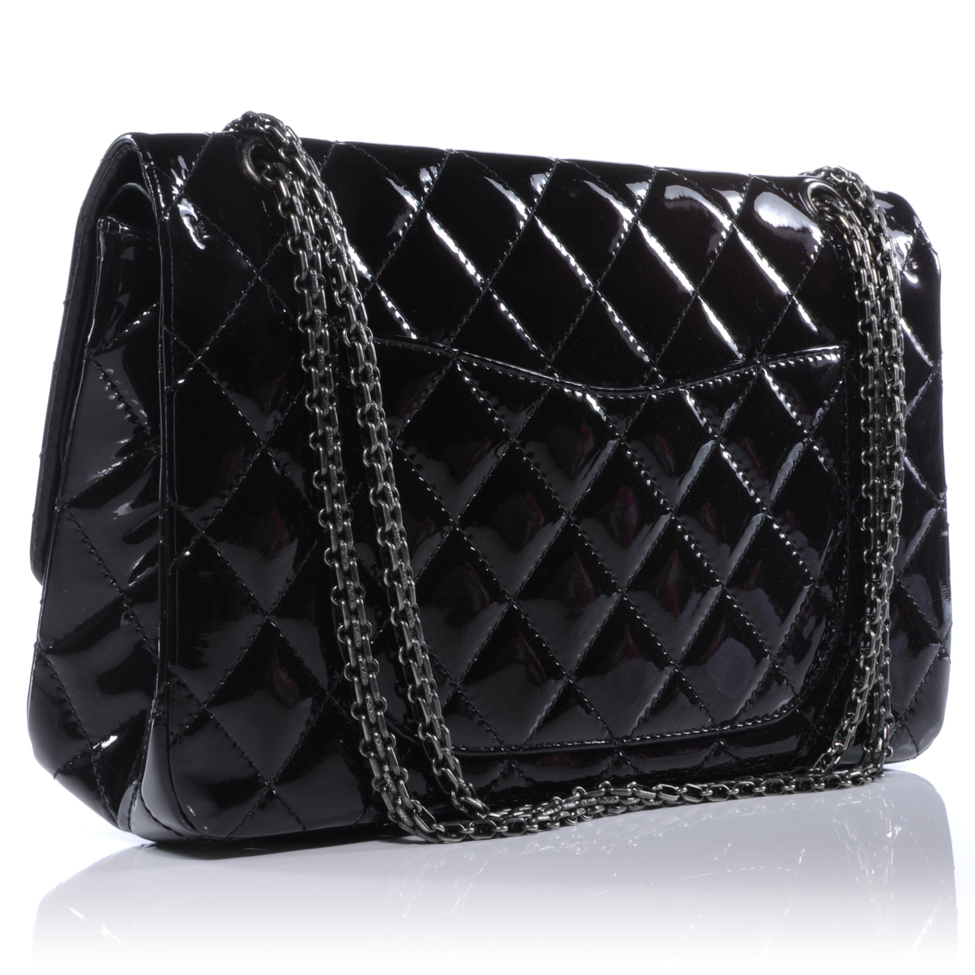 Chanel Patent 2.55 Reissue 227 Flap Black 3 of 8