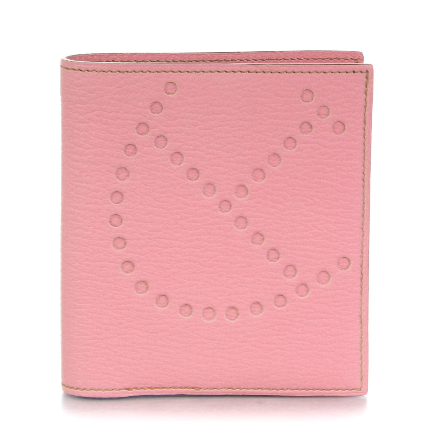 Hermes Chevre Mysore Evelyne Compact Wallet Pink 1 of 7