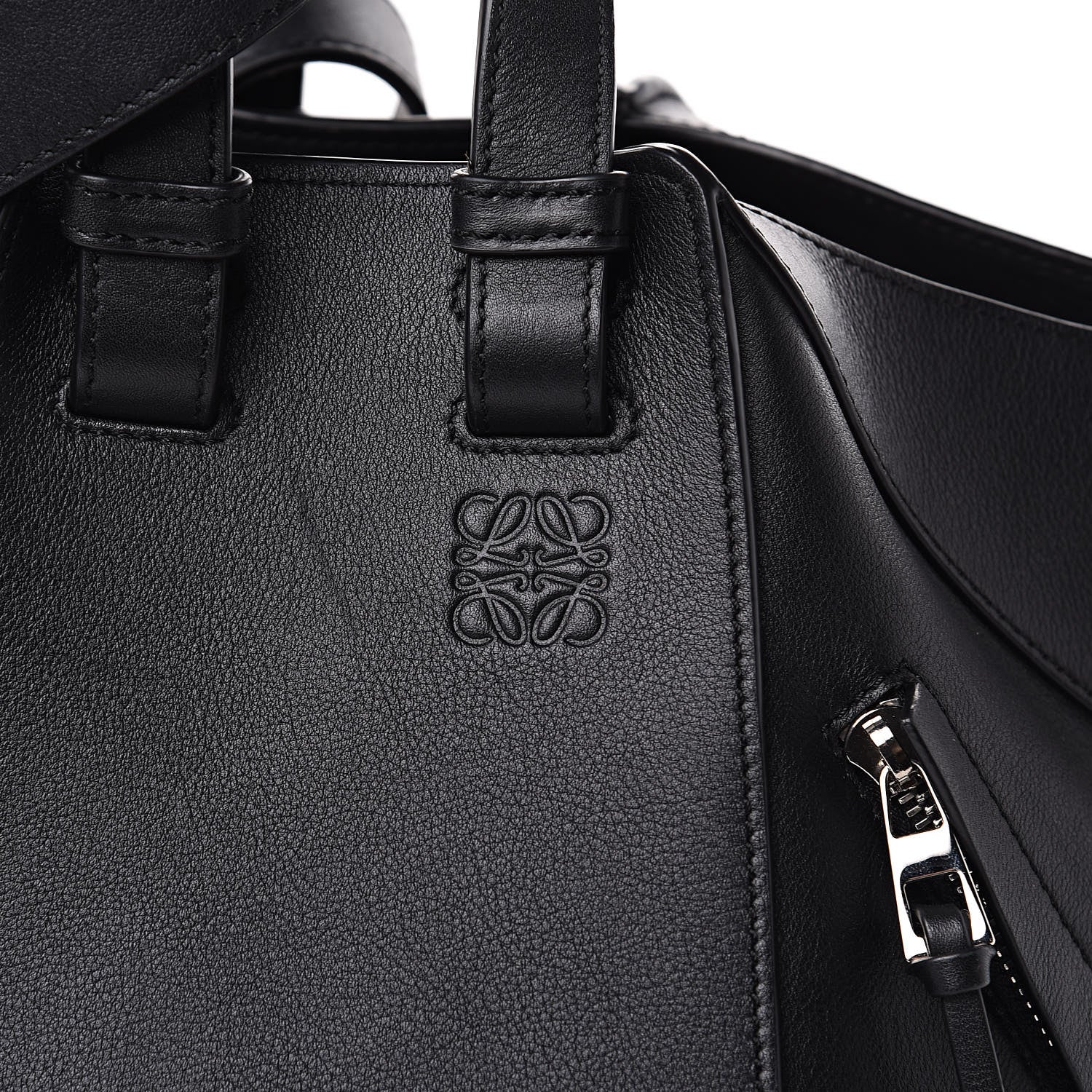 Loewe Calfskin Small Hammock Shoulder Bag Black 8 of 14