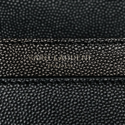 Saint Laurent Grain De Poudre Monogram Cassandra Clasp Bag Black 6 of 10