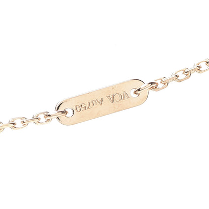 Van Cleef & Arpels 18K Rose Gold Carnelian Sweet Alhambra Heart Pendant Necklace 6 of 8