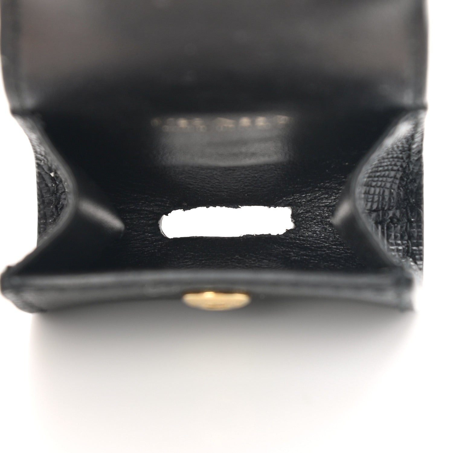 Prada Saffiano Airpods Case Trick Keychain Black 3 of 6