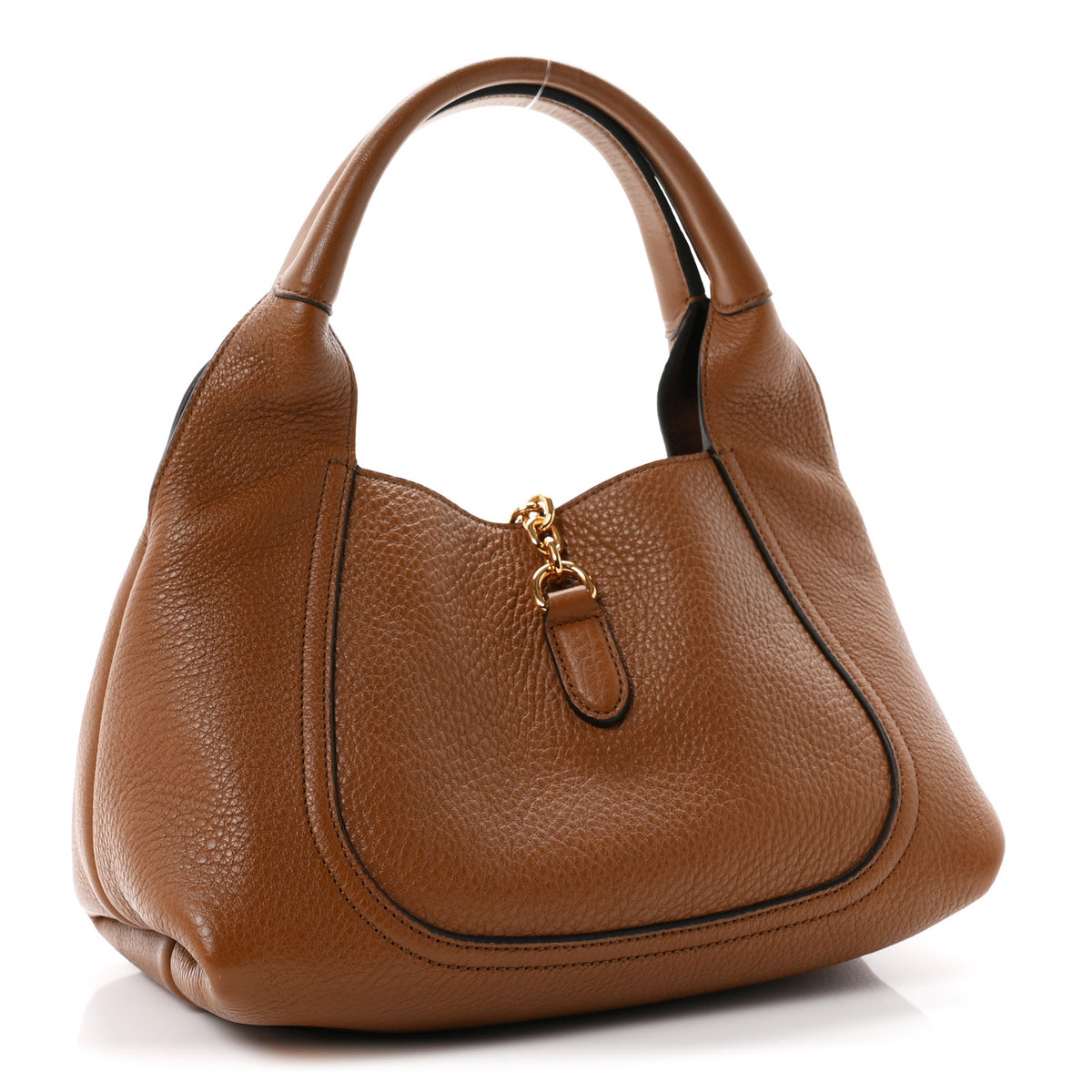 Gucci Grained Calfskin Softbit Medium Shoulder Bag Brown 4 of 21