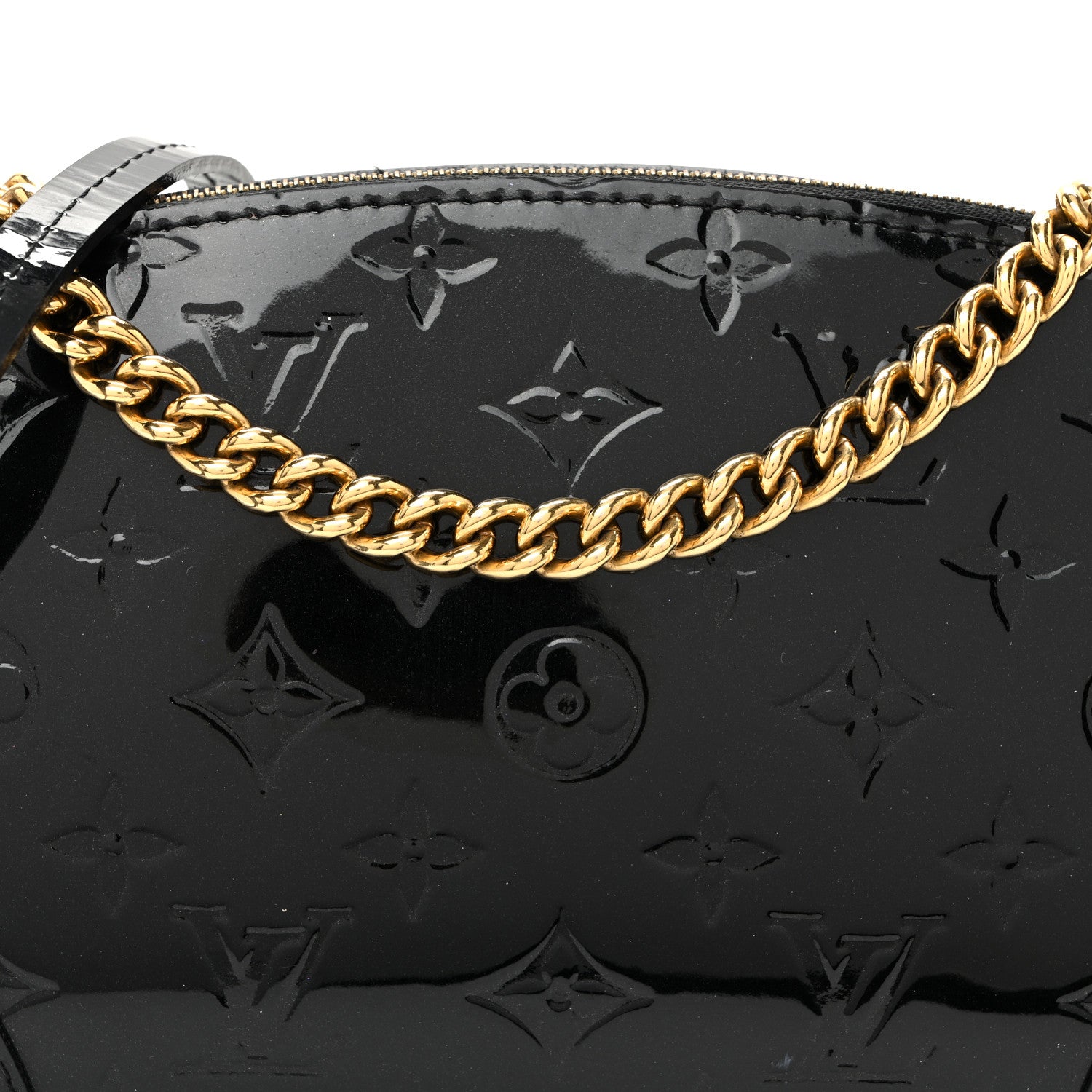 Louis Vuitton Vernis Santa Monica Clutch Noir Magnetique 8 of 10