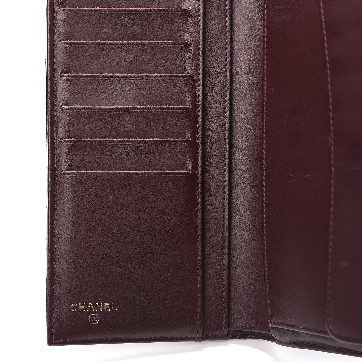Caviar Quilted Large Flap Wallet Black