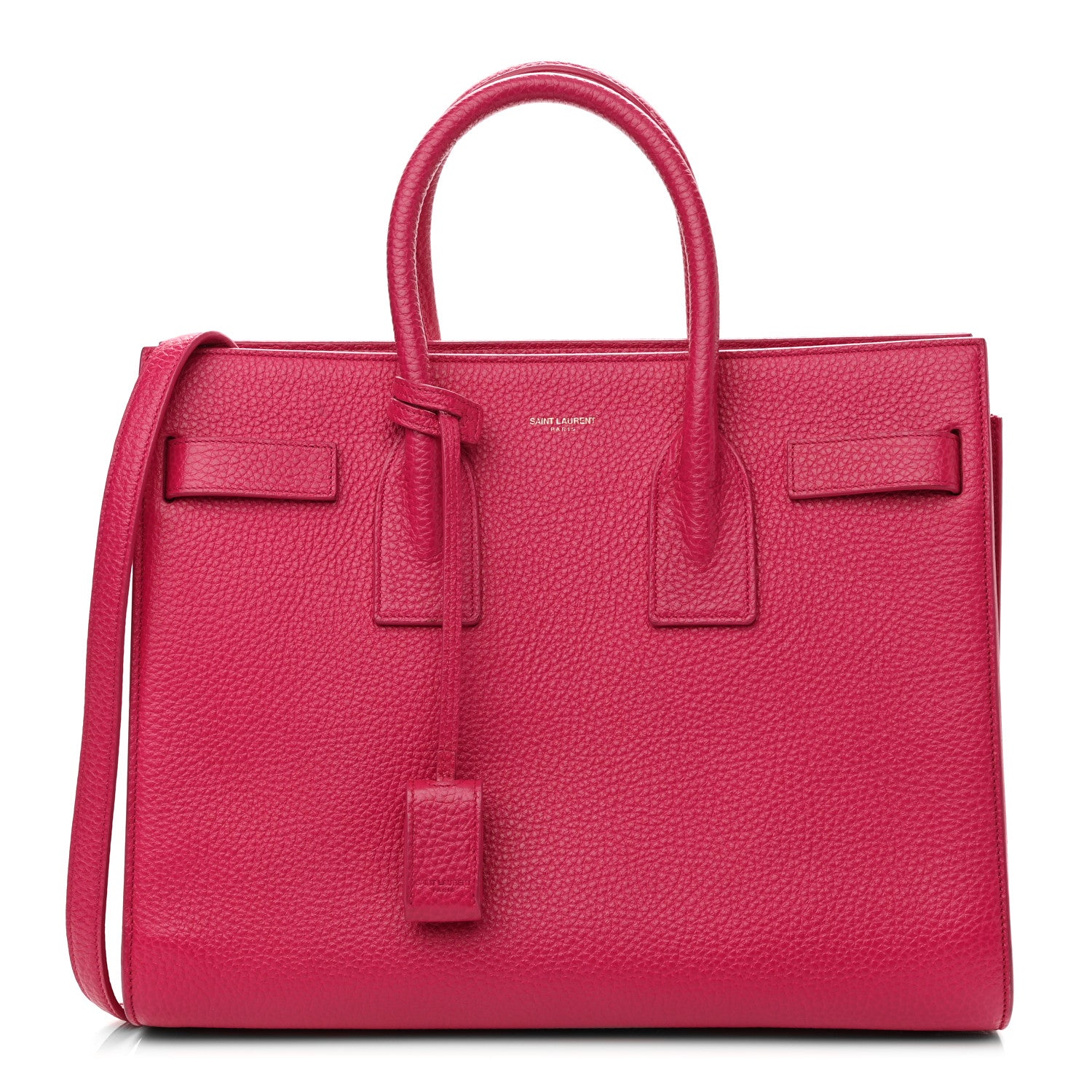 Saint Laurent Grained Calfskin Small Sac De Jour Lipstick Pink 1 of 12