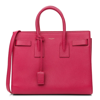 Saint Laurent Grained Calfskin Small Sac De Jour Lipstick Pink 1 of 12