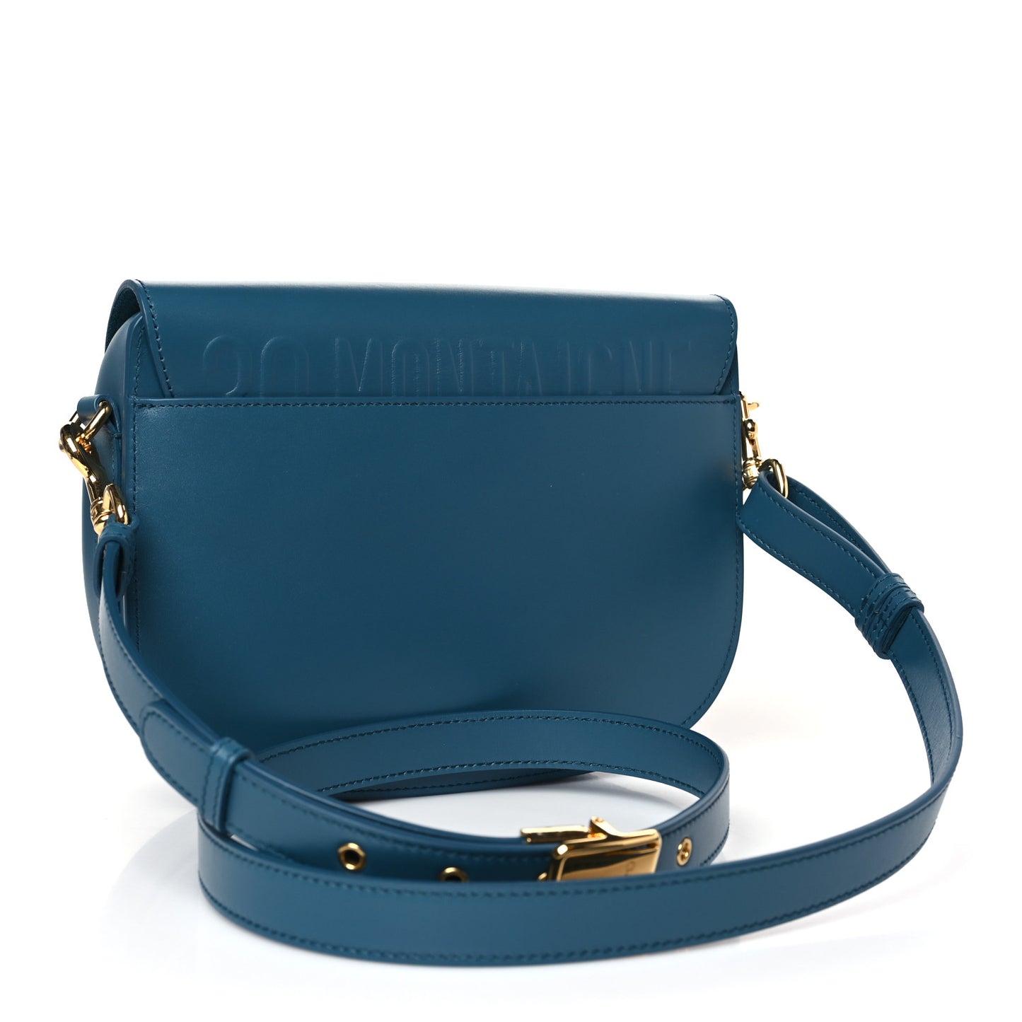 Box Calfskin Medium Bobby Flap Blue