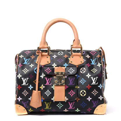Louis Vuitton Monogram Multicolor Speedy 30 Black 1 of 10