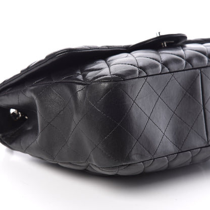 Chanel Lambskin Quilted Jumbo Single Flap Black 6 of 10