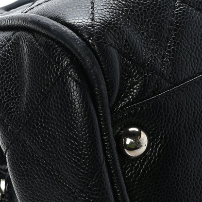 Chanel Caviar Quilted CC Timeless Bowler Black 8 of 12