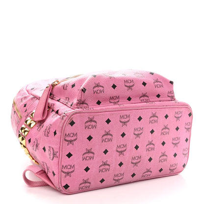 MCM Visetos Medium Side Studs Stark Backpack Pink 3 of 17