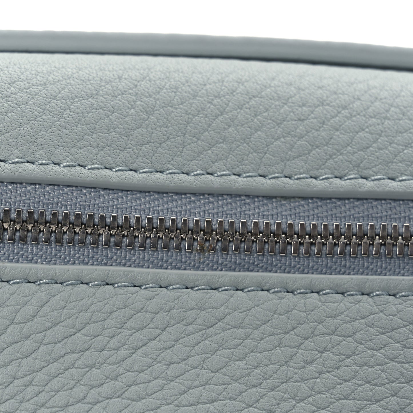 Grained Calfskin Extra Pocket Mini Pouch Minty Breeze