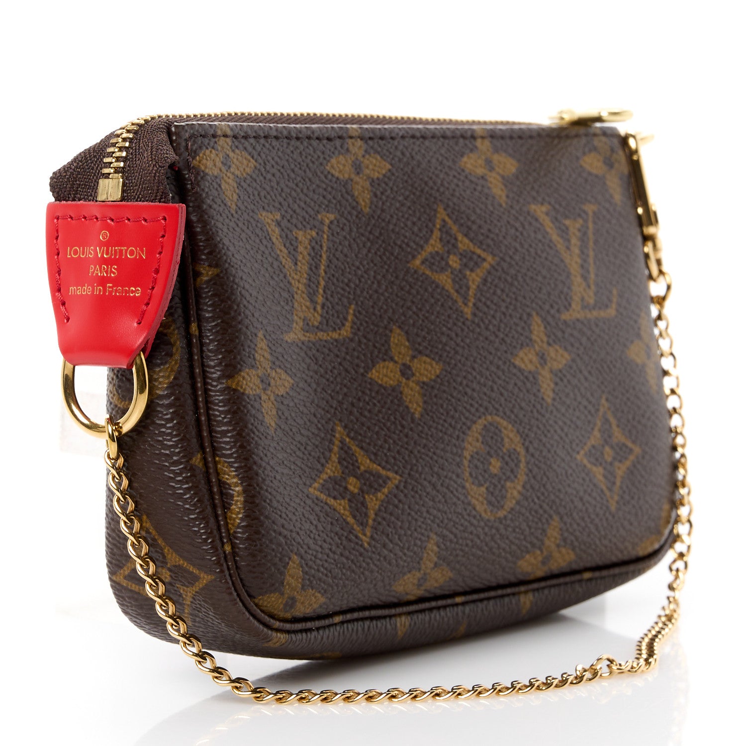 Louis Vuitton LOUIS VUITTON Monogram 2020 Christmas Animation Bumper Cars Mini Pochette Accessories Coquelicot 3 of 10