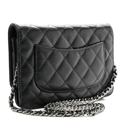 Chanel Caviar Quilted Wallet On Chain WOC Black 2 of 10