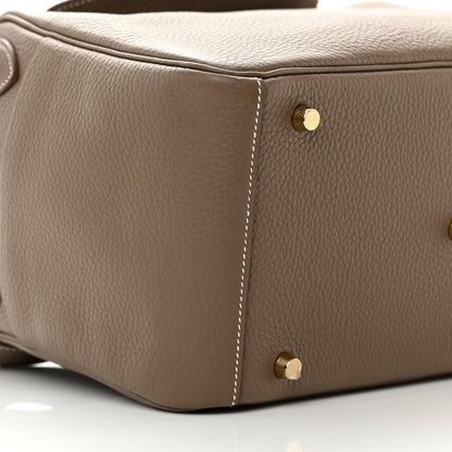 Hermes Taurillon Clemence Lindy 30 Etoupe 9 of 17