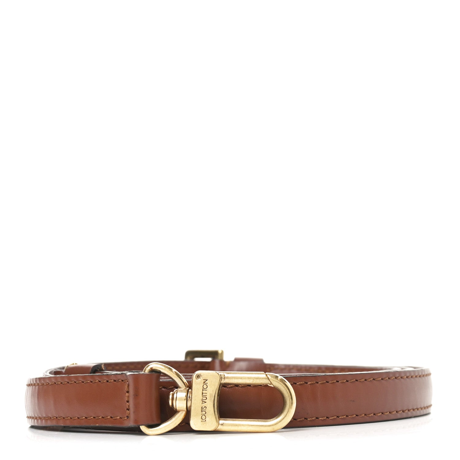 Louis Vuitton Calfskin 16mm Adjustable Shoulder Strap Brown 1 of 3