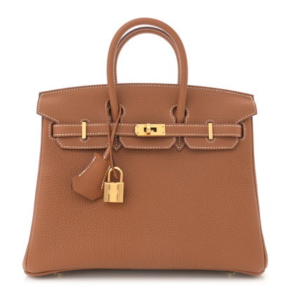 Hermes Togo Birkin 25 Gold 1 of 10