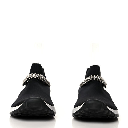 Jimmy Choo Knit Crystal Verona Sneaker 38.5 Black 2 of 7