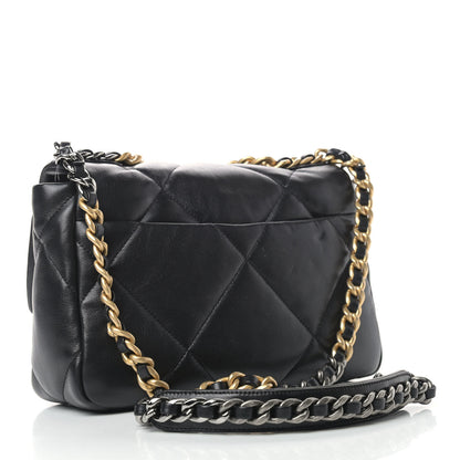 Chanel Lambskin Quilted Medium Chanel 19 Flap Black 3 of 10