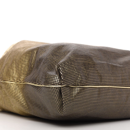 Chanel Metallic Perforated Lambskin Hollywood Hobo Gold 6 of 10