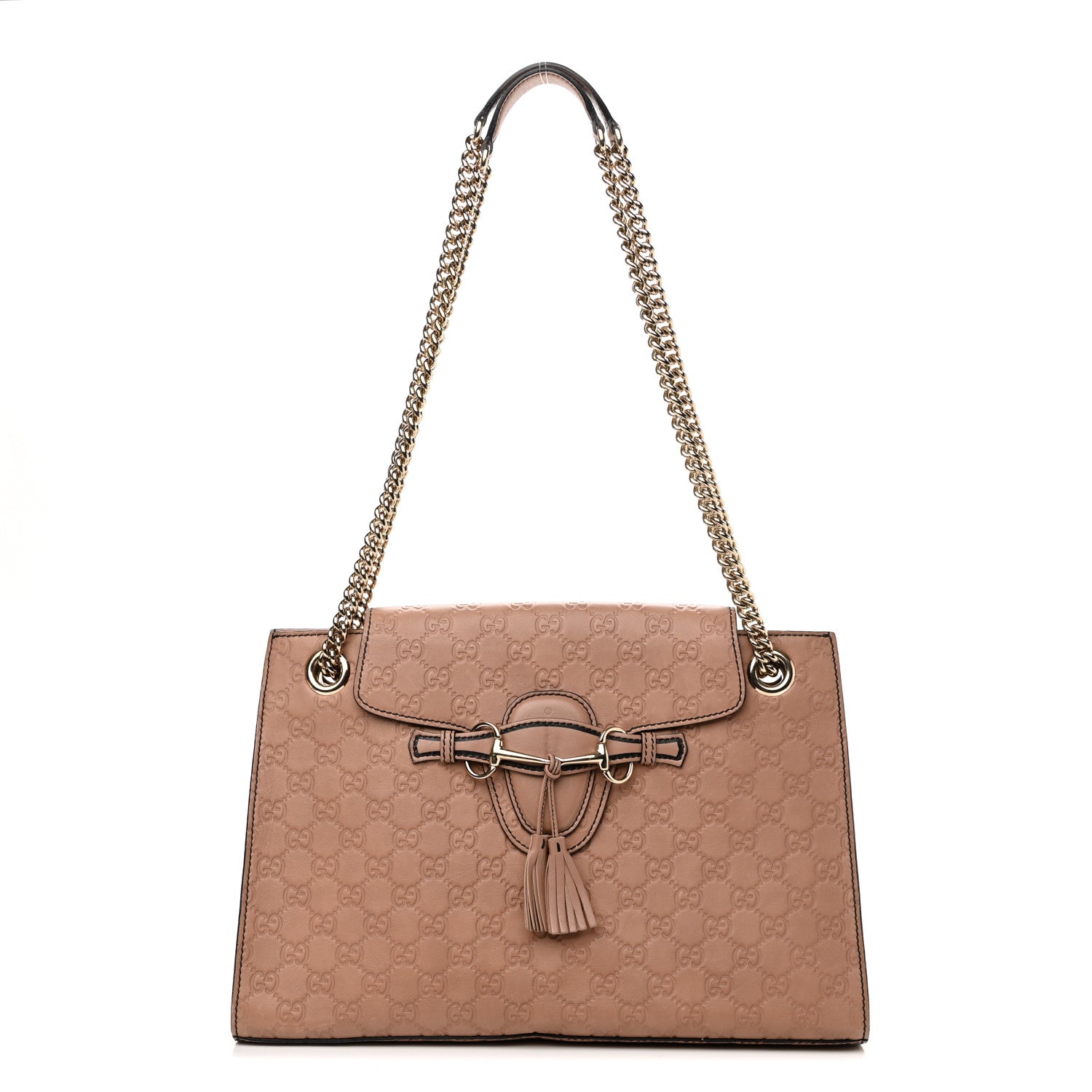 Gucci Guccissima Large Emily Chain Shoulder Bag Camelia 1 of 10