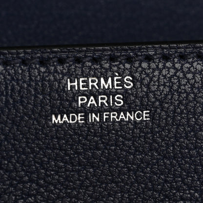 Hermes Chevre Chamkila Kelly Pocket Long Wallet Bleu Indigo 6 of 8