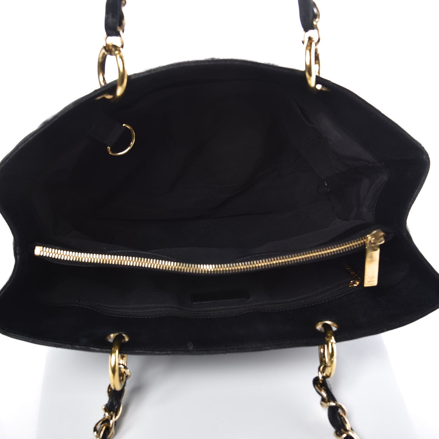 Caviar Quilted Grand Shopping Tote GST Black